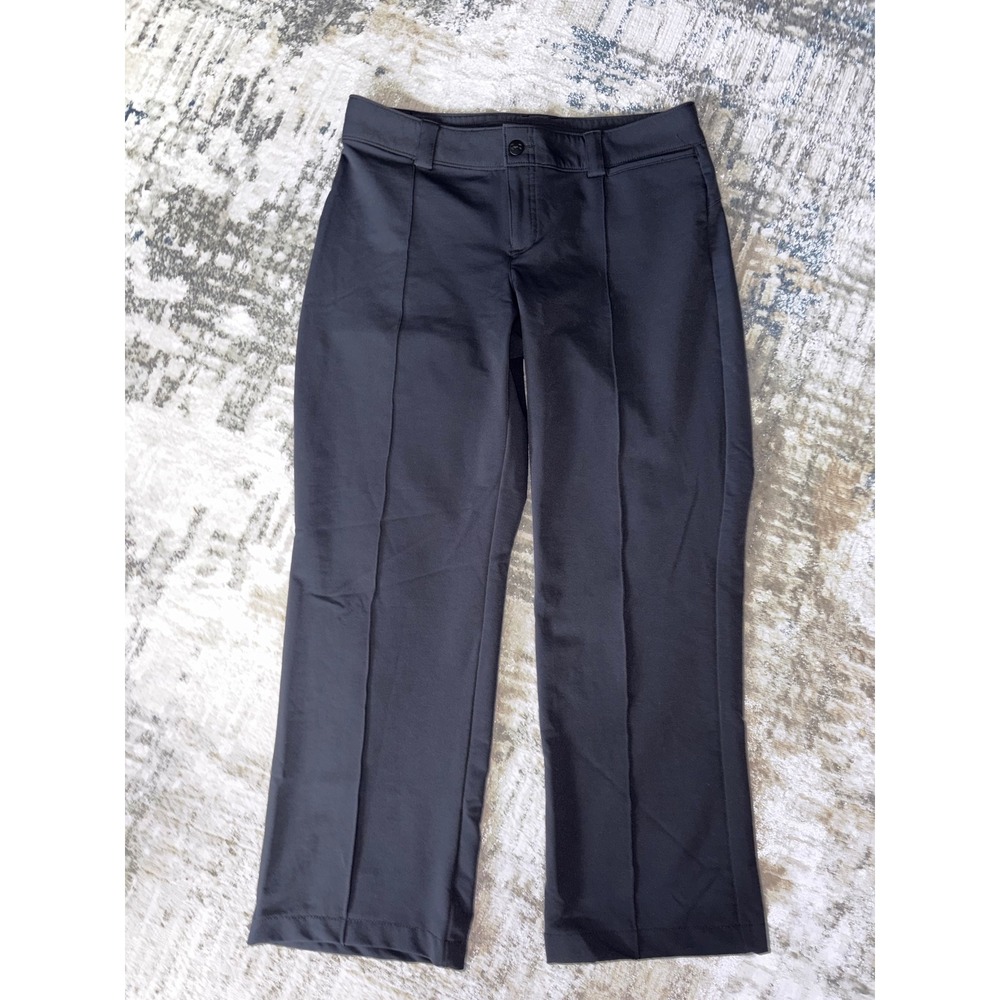Under Armour Performance Black Pintuck Straight Leg Golf Pants Womens 8